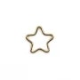 Anneau étoile en gold filled 14 carats 10.5mm x 2pcs