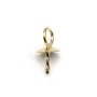 Bélière pour perle semi-percée gold filled 14carat 4mm x 2pcs