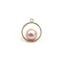 Breloque ronde 15x0.7mm, en gold-filled x 1pc