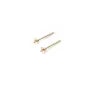 CLOU D'OEILLES DISQUE 3MM GOLD FILLED 14 CARAT 1.2G20pcs