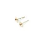 CLOU D'OEILLES DISQUE 5MM GOLD FILLED 14carat1.70G 20PCS