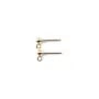CLOU D'OREILLES BOULE 3MM GOLD FILLED 14 CARAT 0.9G10PCS