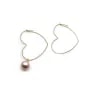 Créoles coeur 27x30mm en gold filled 14 carats x 2pcs