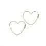 Créoles coeur 27x30mm en gold filled 14 carats x 2pcs