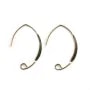 Crochets d'oreilles 25mm en gold filled 14 carats x 2pcs
