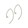 Crochets d'oreilles spaekle en gold filled 14 carats 34x0.76mm x 2pcs