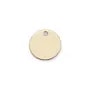 Breloque ronde médaille à graver en gold-filled, 9mm x 1pc
