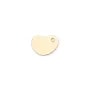 Breloque en gold-filled médaille coeur à graver 7x8mm x 1pc