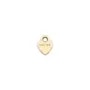Breloque en gold-filled médaille coeur à graver 3.5x4.5mm x 4pcs