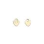 Breloque en gold-filled médaille coeur à graver 3.5x4.5mm x 4pcs