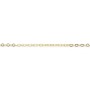 Chaîne 14KGF Hammered Cable 1.3x1.8mm x 50cm