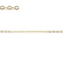 Hammered Cable Chain Footage GF14k 1.3x1.8mm  x 50cm 