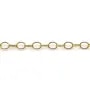 Chaine14KGF  Maille Anneau Ovale 4x5mm  x  50cm