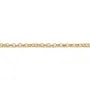 Chaine 14KGF anneaux double croise 1.7mm x 50cm