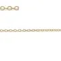 Chaine14KGF  Maille Anneau Ovale 1.7x2.3mm  x  50cm
