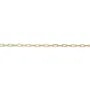 Chaine14KGF  maille anneau rectangle 1.75 x 3.35mm  x  50cm