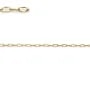 Chaine14KGF  maille anneau rectangle 1.75 x 3.35mm  x  50cm