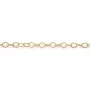 Chaine gold filled  14 carats  maille  ovale 2.6x3.7mm x  50cm
