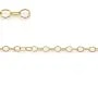 Chaine gold filled  14 carats  maille  ovale 2.6x3.7mm x  50cm