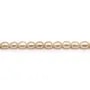 Perles d'eau douce ovales couleur saumon 7x11mm x 4pcs