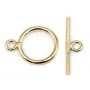 14K Gold filled  Toggle clasp round-shaped 11mm x 1pc
