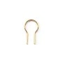  omega  8x3x0.5mm Gold Filled 14 carats x 2pcs