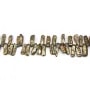Perles de culture d'eau douce, marron, keshi, 20mm x 5pcs