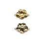 Intercalaire fleur en gold filled 14 carats 11x16mm x 1pc