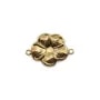 Intercalaire fleur en gold filled 14 carats 11x16mm x 1pc