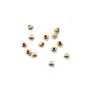 BOULE STRIEES 2X1MM GOLD FILLED 14 CARAT 1.09G 20PCS