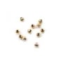BOULE STRIEES 3X1.4MM GOLD FILLED 14 CARAT 1.84G 40PCS