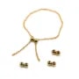 Stopper en gold filled 14k, avec 2 perles, 3mm x 1pc