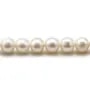 Perles d'eau Douce Blanc rond  8-9mm  AAA x 40cm