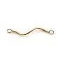 Spiral tube 22mm anneau ouvert 2.5mm Gold Filled 14 carats x 2pcs