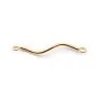 Spiral tube 22.5mm anneau soude 2.5mm Gold Filled 14 carats x 2 st
