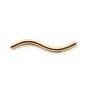 14K Gold filled  20x1mm curved tube x 2pcs 