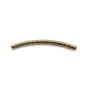 Tube motif matelassé en gold filled 14 carats 25x1.5mm x 2pcs