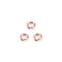 Gold filled rosé 14k anneaux ouvert 4 x 0.8mm x 10pcs