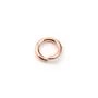 Gold filled rosé 14k anneaux ouvert 8 x1.3mm x 2pcs