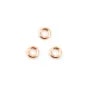 Gold filled rosé 14k anneaux fermé 0.64x3mm x 10pcs