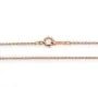 Chaîne Gold Filled rose 14 carats ovale 1.1mm 45cm x 1pc