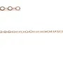 Chain in gold filled pink, 14 carats, mesh in oval shape, size 1.3 * 1.8mm x 50cm