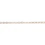 Chaîne en gold filled rose, 14 carats, maille ovale, de taille 1.3x1.8mm x 50cm