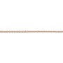 Chaine gold filled rose 14 carats  maille  ovale 1.2mm x  50cm