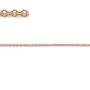 Chaine gold filled rose 14 carats  maille  ovale 1.2mm x  50cm