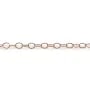 Chaine gold filled rose 14 carats  maille  ovale 2.6x3.7mm x  50cm