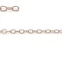 Chaine gold filled rose 14 carats  maille  ovale 2.6x3.7mm x  50cm