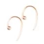 14k rose gold filled earhook 0.8 x 20mm x 2pcs