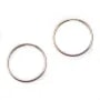 Créoles en gold filled rosé 14 carats à décorer, 1.25 * 30mm x 2pcs