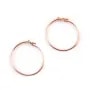 14 carats rose gold filled creole 0.7x15mm x 2pcs